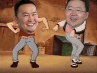 Создать мем Khaltmaa Battulga dancijg with Tsakhia Elbegdorj in Sparta Remix