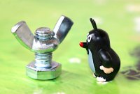 Создать мем Кротик и