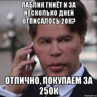 паблик гниёт и за несколько дней отписалось 20к? отлично, покупаем за 250к