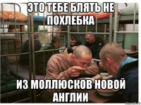 это тебе блять не похлебка из моллюсков новой англии