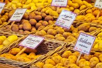 Создать мем Продажа картофеля мытого