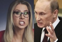 Создать мем Путин и Соболь