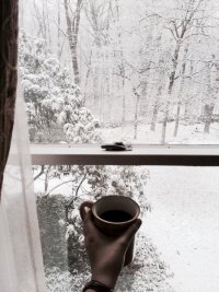 Создать мем Снег