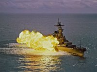 Создать мем USS Missouri BB-63 - Broadside
