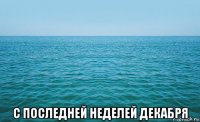  с последней неделей декабря