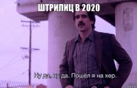 ШТРИЛИЦ В 2020