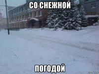 со снежной погодой