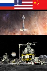 Создать мем Manned Mission to Jupiter System 2025