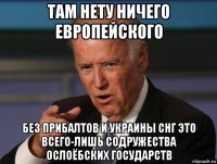 там нету ничего европейского без прибалтов и украины снг это всего-лишь содружества ослоёбских государств