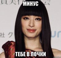 минус тебе в почки