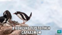  я конечно переполнен сарказмом
