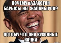 почему қазахстан барысы нет жалайыров? потому что они кухонные качки