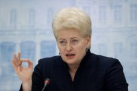 Создать мем Даля Грибаускайте
