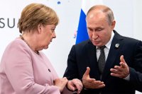 - ну вот видите! они мне говорят, что мой брат умер просто так! - володя! ну это нормально. так всегда было, Мем Путин и Меркель