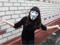 Создать мем Тян гай фокс