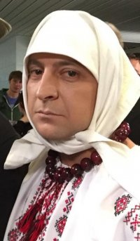 Создать мем Зе бабка