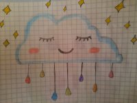 Создать мем Зимнее облачко