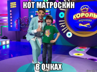 кот матроскин в очках