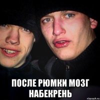  после рюмки мозг набекрень