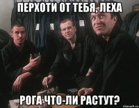 перхоти от тебя, леха рога что-ли растут?