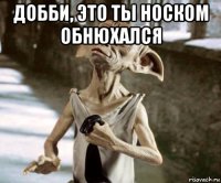 добби, это ты носком обнюхался 