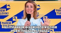  на глубинном феноменологическом уровне лошадь-не лошадь!