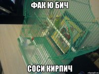 фак ю бич соси кирпич