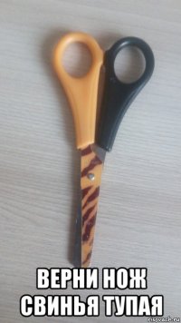  верни нож свинья тупая
