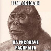 тема обезьян на рисоваче раскрыта