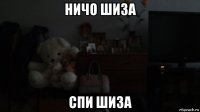 ничо шиза спи шиза