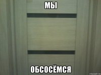 мы обсосёмся