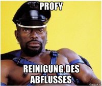 profy reinigung des abflusses