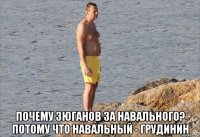  почему зюганов за навального? потому что навальный - грудинин