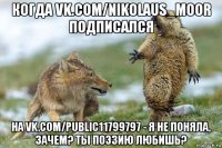 когда vk.com/nikolaus_moor подписался на vk.com/public11799797 - я не поняла, зачем? ты поэзию любишь?