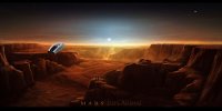 Создать мем Mars - Valles Marineris