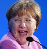 Создать мем Меркель