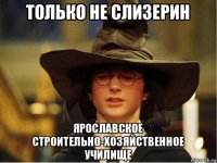 только не слизерин ярославское строительно-хозяйственное училище