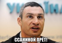  ссаниной прёт!