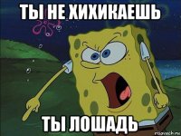 ты не хихикаешь ты лошадь