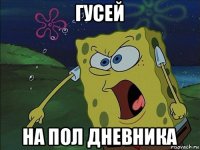 гусей на пол дневника