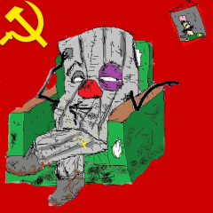 Мыслитель-пьяный коммунист