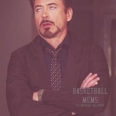 дауни недовольный basketball mem