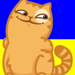 Кіт Персик-патріот України