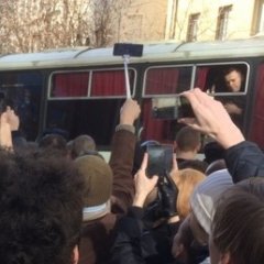Навальный в автозаке