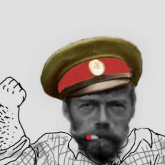 Николай II раскрашенный