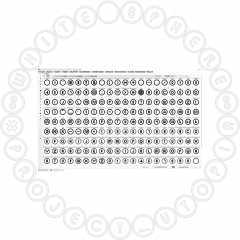 CIRCLED ROUNDED CYRILLIC FONT