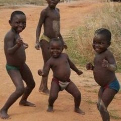 Happy african kids
