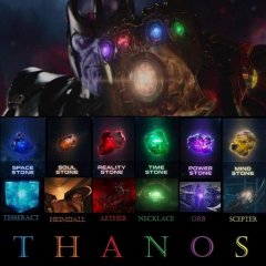 Thanos with Infinity Stones