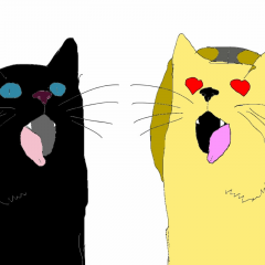 Влюблённые котики