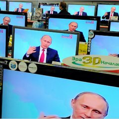Путин в телевизоре